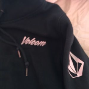 Olive green volcom hoodie